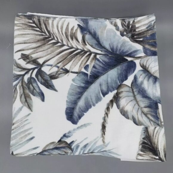 4pc TOMMY BAHAMA Blue Gray Palm Fronds 2 Bath and 2 Hand Towel Set Tropical NEW - Picture 9 of 10